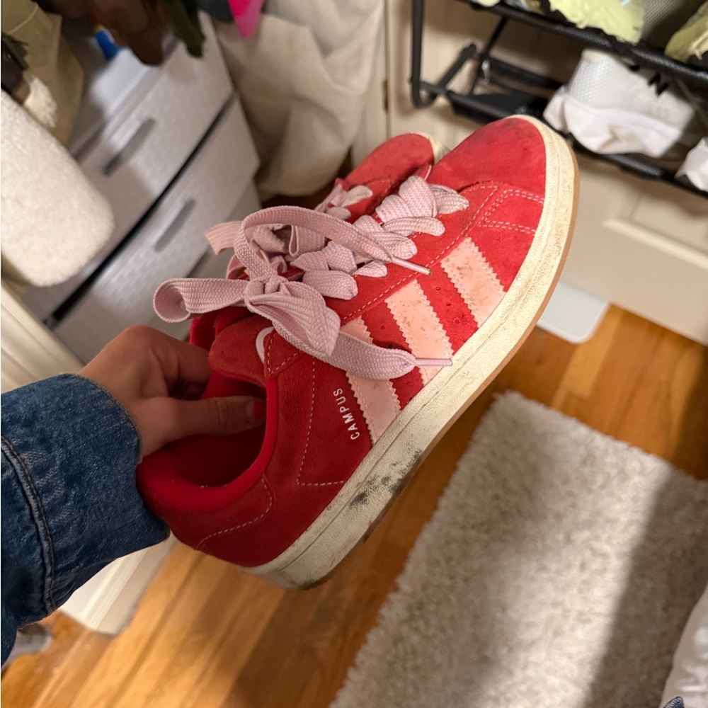 Adidas Campus Red Sneakers